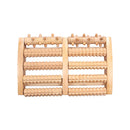 Fußroller aus Holz – 27 x 17 x 5 cm – Fußmassagerollergerät – Fußmassageroller