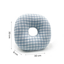 Ohrpiercing-Kissen – 30 x 30 x 9 cm – Kissen für Seitenschläfer – Ringkissen – Kissen mit Ohrloch – Seitenschlafkissen – Donut-Kissen-Piercing