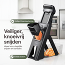 Chefino Taglio - Mandoline - Groentesnijder met Opvangbak – Verstelbare Groente Snijder – Julienne Snijder – Blokjessnijder – Groente Hakker – Mandoline Keuken – Komkommer, Ui en Groente Snijden