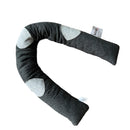 Zugluftrolle - Dunkelgraue Herzen - Baumwolle - 90 x 10 cm - Zughund - Zugluftstopper - Isolierung gegen Zugluft