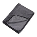 Trockentuch Badezimmer - 2 Stück - 50x35 cm - Grau - Mikrofasertuch - Autowaschlappen