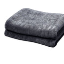 Badezimmer-Trockentuch – 80 x 60 cm – Grau – Mikrofasertuch – Autowaschlappen
