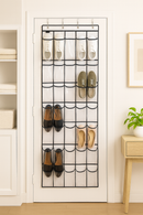 Schoenenkast Hangend - Schoenenzak 35 vakken - Opbergen van Schoenen aan Deur - Schoenenzak Wit/Zwart - Oplossing voor rondslingerende schoenen - Hoogwaardige Schoenenkast