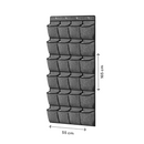 Schuhschrank Hängend - Schuhtasche 24 Fächer - Aufbewahrung der Schuhe an der Tür - Schuhtasche Grau - Lösung für herumliegende Schuhe - Hochwertiger Schuhschrank