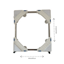 Universele Wasmachine Verhoger – Verstelbaar Onderstel met Zwenkwielen en Rem – Voor Wasmachine, Vaatwasser, Droger – Tot 300 kg