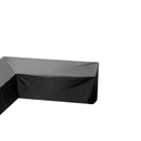 L-vorm Loungeset Hoes - 215x215x85x70 cm – Water & UV-bestendig – Beschermhoes voor Hoekbank – Met Gespen & Opbergzak