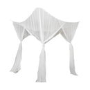 Moskitonetz für 2 Personen – 210 x 200 x 200 cm – Weiß – Moskitonetz – 6 Aufhängeösen und 4 Öffnungen – Rechteckiges Moskitonetz für 2 Personen – Box-Moskitonetz