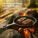 Chefino Gietijzeren Pannenset – 3-delige Skillet Set – Pannenset Inductie – Gietijzeren Pan voor BBQ, Oven en Fornuis – PFAS-vrij en Krasbestendig