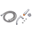 Regendusche XL Deluxe – Ø 28 cm – Silber – Duschkopf mit Schlauch und Halterung – Regenduschkopf – Handbrause