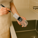 Flessenborstel Set 5-delig – Flessenreiniger voor Babyfles, Thermosfles, Waterfles en Karaffen – Lange Flessenborstels – Met Ophangoog