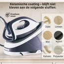Carewat Stoomstrijkijzer met Stoomgenerator - Wit - 2200W - 1.5L Uitneembare Watertank - 100 g/min Stoomproductie - Keramische Zoolplaat - 3.0 Bar Stoomdruk - Anti-Oververhitting - Geschikt voor alle stoffen