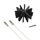 Schornsteinfeger – 8 Meter – Durchmesser 10 cm – Schornsteinfeger-Set – Bürstenset für Bohrmaschine – Schornsteinfeger