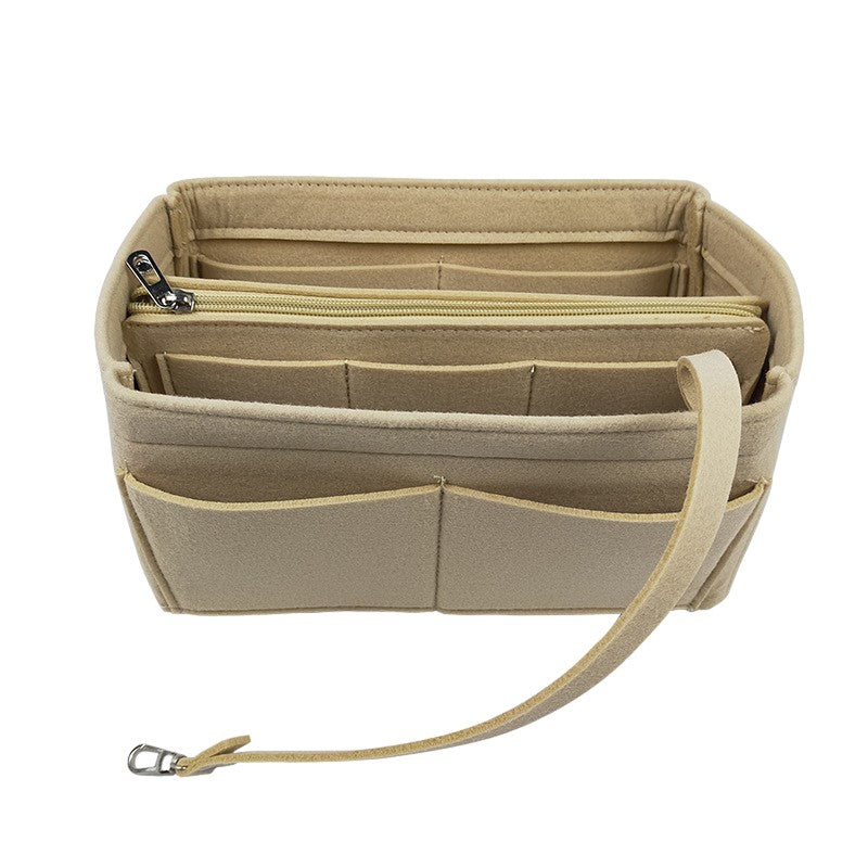 Handtas organizer - Bag in Bag - 11 ruime vakken - Beige - 27 x 17 x 9 cm (LxBxH)- Tasorganizer