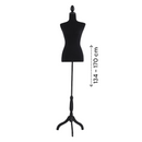 Schaufensterpuppe Frau - Schwarz - Schaufensterpuppe Damen - Verstellbar von 134 bis 170 cm