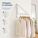 Kledingrek Inklapbaar - Wit - Ruimtebesparende Kledinghanger - Droogrek voor kleding - Kledingorganizer