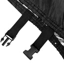 Motorhoes - Waterafstotend - 245 x 125 cm - Zwart met Groene Reflectie - Motorhoes Waterafstotend Buiten - Motorhoes