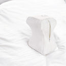 Kniekissen fürs Bett - Weiß - Orthopädisches Kniekissen - Beinkissen - Seitenschlafkissen - Seitenschlafkissen fürs Bett - Hüftbeschwerden (Kopie)