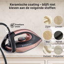 Carewat Stoomstrijkijzer met Stoomgenerator - Goud - 2200W - 1.5L Uitneembare Watertank - 100 g/min Stoomproductie - Keramische Zoolplaat - 3.0 Bar Stoomdruk - Anti-Oververhitting - Geschikt voor alle stoffen