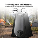 Pop-up Douchetent & Toilet Tent – Camping Douchetent met Opvouwbaar Toilet – Privacy Tent Camping, Festival & Strand – Inclusief Draagtas, Grondpinnen en Scheerlijnen – 190 cm Hoog – Zwart