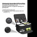 Golf Organizer Tas voor Kofferbak – Golf Accessoire Opbergbox met Schoenenvak – Waterafstotende Golf Opbergtas met Verstelbare Vakken – Golf Cadeau voor Heren & Dames – Zwart