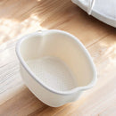 Fußbad - Weiß - 37 x 33 x 15 CM - Fußbad - Massagebad - Entspannung (Kopie)