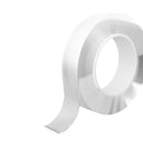 Doppelseitiges Klebeband extra stark – 300 cm x 25 mm x 2 mm – transparent – ​​selbstklebendes Klebeband – Rolle Haushaltsklebeband