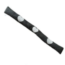 Zugluftrolle - Dunkelgraue Herzen - Baumwolle - 90 x 10 cm - Zughund - Zugluftstopper - Isolierung gegen Zugluft