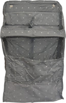 Hängende Aufbewahrung – Grau – inklusive Aufhängehaken – Hänge-Organizer für jeden Raum im Haus – hängende Aufbewahrungstasche