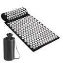 Spijkermat Set met Kussen - 64x44 cm - Zwart - Acupressuur Mat & Spijkerbed - Inclusief Acupunctuur Kussen - Shakti Massage Ervaring