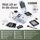 Chefino Verto - Groentesnijder Set met Opvangbak – Mandoline Snijder – Groentehakker – Blokjessnijder – Julienne Snijder – RVS Messen – Groente Chopper met 8 Snijbladen – Keukensnijder