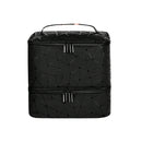 Nagellakkoffer - Zwart - Koffer voor Nagellak en Nageldroger - Twee-delig - Veel opbergruimte