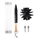 Schornsteinfeger – 8 Meter – Durchmesser 10 cm – Schornsteinfeger-Set – Bürstenset für Bohrmaschine – Schornsteinfeger