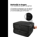 Golf Organizer Tas voor Kofferbak – Golf Accessoire Opbergbox met Schoenenvak – Waterafstotende Golf Opbergtas met Verstelbare Vakken – Golf Cadeau voor Heren & Dames – Zwart