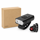 USB Oplaadbare Fietsverlichting Set – Voor- en Achterlicht – LED Fietslamp – Spatwaterdicht – Batterij-indicatie – Eenvoudige Montage