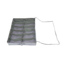 Schuhaufbewahrungstasche unter dem Bett – 2 Stück – Grau – 16 Paar Schuhe – Schuh-Organizer