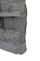 Hängende Aufbewahrung – Grau – inklusive Aufhängehaken – Hänge-Organizer für jeden Raum im Haus – hängende Aufbewahrungstasche