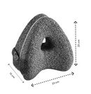 Kniekissen fürs Bett – Grau – Orthopädisches Kniekissen – Beinkissen – Seitenschlafkissen – Seitenschlafkissen fürs Bett – Hüftbeschwerden