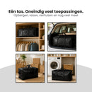 Opbergtassen XL - Zwart - 4 Stuks - 92 Liter - Verhuistassen - Big Shopper - Waterdicht - Opbergzak met Handvat (kopie)