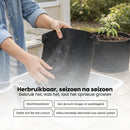 Kweekzak 40 cm – Stoffen Kweekpot met Handgrepen – Ademend & Herbruikbaar – Groeizak voor Groenten, Fruit en Kruiden – Zwarte Plantenbak Buiten & Binnen – 32L