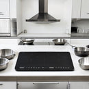 Inductiekookplaat 2-pits – Smart Touch-bediening, Timer, 1800W per Zone – Zwart Kristaloppervlak – Veilige Kookplaat met Kinderslot