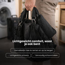 Hangstoel met Kussen – Hangende Stoel voor Binnen en Buiten – Inclusief Ophangset – Belastbaar tot 125 kg – Katoenen Hangstoel voor Tuin, Balkon, Slaapkamer & Balkon – Zwart