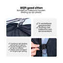 Kledinghoes met Hanger – Opvouwbare Kleding Organizer – Kleding Opbergzak met Rits & Venster – Kleding Transporthoes – Geschikt voor Verhuizen & Reizen – 127 x 60 x 25 cm – Zwart