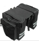 Fietstas met dubbele zakken - medium formaat - eenvoudige installatie - zwart