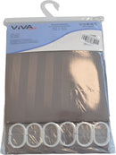 Douchegordijn - Grijs - 180 cm x 180 cm - Inclusief ringen - Anti Schimmel - Polyester - Badgordijn