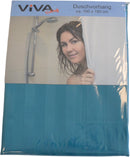 Douchegordijn - Petrol - 180 cm x 180 cm - Inclusief ringen - Anti Schimmel - Polyester - Badgordijn