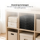 Opbergtassen XL - Zwart - 4 Stuks - 92 Liter - Verhuistassen - Big Shopper - Waterdicht - Opbergzak met Handvat (kopie)