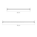 Douchestang Uitschuifbaar - Wit - 66 cm tot 99 cm - Universeel - Douchestang zonder Boren - Douchestang Verstelbaar