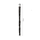 Kappen-Aufbewahrungstasche – Schwarz – 24 Kappen – Kappen-Aufbewahrungssystem – Kappen-Organizer – Kappenhalter – Huthalter – 68 x 166 cm