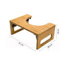Toilettenhocker Bambus klappbar - Bambus - Luxus Toilettenhocker - Toilettenhocker Kinder - Toilettenhocker Erwachsene - Toilettenhocker für die richtige Haltung - Toilettenhocker Kleinkinder