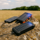 Powerbank 20000 mAh – Zwart - Draadloze Zonne-energie Powerbank met LED-indicator – Outdoor Waterdicht – Zwart - USB Snellader – Powerbank voor Smartphone & Tablet - powerbank 20000 mah draadloos (kopie)